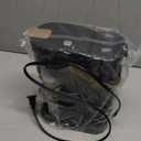 Single Serve One Cup Coffee Maker, for K Cups and Grounds, Mini Coffee Maker with Portable Handle, 6 to 12 Oz Brew Size, for Travel, Camping, Office, RV and Dorm, 120V, Black and Gold