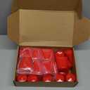 Pushglossy 24 Pcs Red Fire Sprinkler Head Protector - Paint Protection Cover for Recessed Sprinkler Heads
