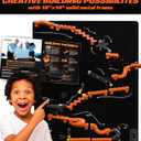 Precision Marble Run - 125 Piece STEM Building Set - Educational Learning Science Toys Kits for Kids Ages 5+ Adults - 3D Marble Maze Construction Game, Christmas Birthday Gifts for Boys, STEM Project