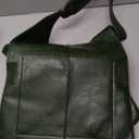 KlaOYer Oversized Leather Tote Bag Huge Capacity Work Hobo Pu Leather Purse And Handbag Large Soft Travel Shopping Bag (Green)