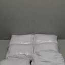 Preboun 6 Pack 4 Ft/ 48 Inch Spandex Round Tablecloths Wrinkle Free Stretchy Round Table Clothes for Table Tablecloth with Skirt for Party Wedding Home Decoration Parties Banquet (White)