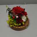 Quimoy Preserved Flowers Gift for Women, Gift for Mom, Flores Eternas Roses in Glass Dome with LED Lights, Real Flower Delivery Prime Gifts for Mother's Day, Birthday, Valentines, Christmas, Wedding