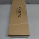 TONIAL Curtain Rods 2 pack, Telescoping Splicing 3/4 Drapery Rod 32 to 86 Inch(2.6 to 7.2 ft), Decorative Single Curtain Rods for Windows with Modern Cap Finial, Antique Gold