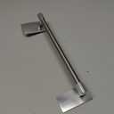 Command Hand Towel Bar Satin Nickel with 4 Water Resistant Command Strips, 9" Hand Towel Holder, Holds up to 3 lb, Great for Bathroom Dcor on The Wall, Inside The Cabinet, or in The Shower (1)