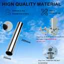 Starlink Mini Pole & Roof Rack Mount with Round Pole Install Range 0.98''-1.18'', Starlink Mini Cover with Anti-Scratch and All Round Protection, Suitable for Poles, Pipes, Roofs, SUVs and Outdoor Use