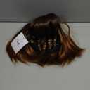 Dsimeig Short Straight Kids Wig Dark Roots Bob Wig with Bangs Synthetic Girls Cosplay Halloween Party Use，Light Brown