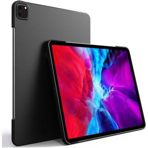 Puxicu Case for iPad Pro 12.9-Inch (2018/2020 Released 3th / 4th Generation), Slim Design Matte Rubber Soft TPU Protective Cover for 2018 (3th Gen) 2020 (4th Gen) iPad Pro 12.9 inch, Black