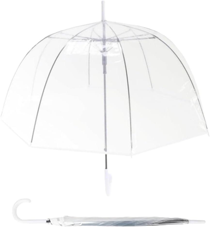 Clear Bubble Umbrella,Large Rainproof Canopy,Clear Umbrellas for Rain Adult,Umbrellas for Rain,Perfect for Weddings, Graduation and Outdoor Events - Automatic Open