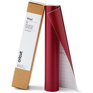 Cricut Premium Removable Vinyl, Wine (12in × 15ft), No-Residue Easy Removal up to 2 Years, Perfect for Indoor-Outdoor DIY Projects & Removable Decals, Compatible with Cricut Machines