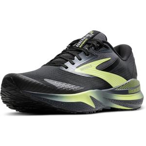 Brooks Mens Adrenaline GTS 24 Supportive Running Shoe (11, Black/Ebony/New Yellow)