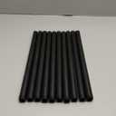 10 Pack 1/2 Inches x 14 Inches Black Malleable Steel Nipples Fitting, DIY Steampunk Industrial Vintage Style.