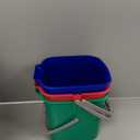 Uiifan 3 Pcs 6 Quart Cleaning Bucket Small Square Container, Multicolor