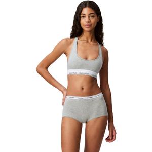 Calvin Klein Women's Modern Cotton Unlined Wireless Bralette (Large, Grey Heather)