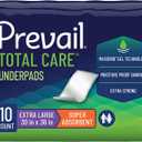 Prevail Incontinence Underpads - Unisex Disposable Underpads for Men & Women - Super Absorbent, 30" X 36", 40 Count (4 Packs of 10)