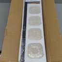 Bathroom Vanity Light, Square Design 4 Lights Morden Bathroom Lighting Fixtures Over Mirror, Black Bathroom Light Vanity Fixtures for Bathroom/Living Room/Bedroom