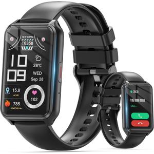 Health Fitness Tracker Watch for Women Men, IP68 Waterproof Activity Tracker with Calorie and Sleep Monitor, 110+ Sports Modes Pedometer Smart WatchStep Counter Compatible with iPhone Android (Black)