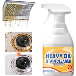 Heavy Oil Stain Cleaner Kitchen, 2025 Upgrade Multipurpose Grease Remover, Durable Stain Cleaning Agent For Kitchen Surfaces, Portable Degreasing Spray With Appliances