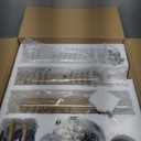 3 Pack Black Pendant Lights Kitchen Island (Bulbs Included), Adjustable Modern Glass Pendant Light Over Island, Industrial Pendant Light Fixtures for Dining Room Hallway Bedroom Living Room (3 Pack)