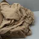 Woanger 12 Pcs 40" x 24" Reusable Winter Burlap Plant Covers Bags Warm with Drawstring Large Sack Plant Blanket Burlap Frost Cover for Cold Winter Outdoor Fruit Garden Trees Protection