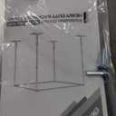 EMART 10ft Square Backdrop Stand Heavy Duty, Pipe and Drape Photo Background Support Kit, Adjustable Metal Frame with Flat Base for Wedding Birthday Party Decorations (Silver)