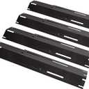 Unicook Universal Replacement Heavy Duty Adjustable Porcelain Steel Heat Plate Shield, Heat Tent, Flavorizer Bar, Burner Cover, Flame Tamer for Gas Grill, Extends from 11.75" up to 21" L, 4 Pack