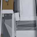 Merax Murphy Bed Queen Size with USB Port and Slide-Out Shelves on Each Side, 2-in-1 Foldable Bed Frame Cabinet Desk for Bedroom Guest Room Living Room (Gray) (Grey)