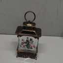 Snowman Snow Globe Lantern Christmas Decorations Gifts Auto Snowfall Glitter Music Collection Snowman Family Christmas Tree with 6H Timer USB/Battery Powered 10.2 inch