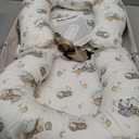 Baby Lounger-Infant Lounger for Newborn 0-24 Months, Portable Baby Nest for Home and Travel, 3 in 1 Newborn Lounger with Pure Cotton Cover, Breathable & Soft Infant Nest for Boys & Girls