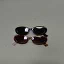 miyya 2025 Polarized Oval Sunglasses with UV Protection - Multiple Trendy Colors & Patterns (Black/Leopard Beige)