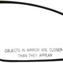SCITOO Passenger Side Mirror Glass Compatible with 2004-2008 For NISSAN MAXIMA W/O HEATED Chrome Convex Right Exterior Mirror Glass With Backing Plate RM51153-12P