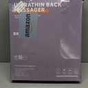 Back Massager, Rolling Up and Down Back Massager with Heat, Back Massage 4D Kneading for Pain Relief Deep Tissue, Ultrathin Shoulder Massager Mother's Day Gift for Women Men Parents (Black)