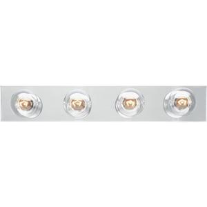 Westinghouse 6641100 Four-Light Bath Bar, Chrome
