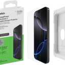 Belkin ScreenForce UltraGlass 2 Treated Screen Protector for iPhone 16 Pro Max - Scratch-Resistant, 9H Hardness Tested Glass w/Slim Design & Easy Align Tray for Bubble-Free Application