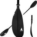 Karltion Kayak Paddle - Adjustable 2 Pieces Aluminum Alloy Shaft with Glass Fiber Blade for Surfing,Oar Fishing Easy Packable Travel