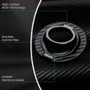 Nillkin MagSafe Phone Grip Ring Holder for Dual-Sided Magnet, Removable Magnetic Phone Ring Holder for iPhone 17/16/Pixel Snap Grip, Carbon Fiber, MagSafe Ring Stand, Accessories for iPhone, Black