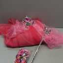 iTVTi Girls Princess Fancy Dress Up Children Long Sleeve Halloween Party Costume, Pink, 2-3 Years (Label 100)