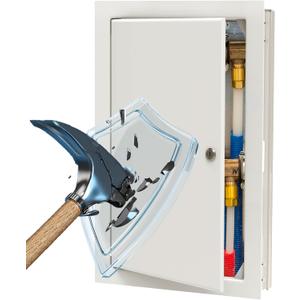 Thickness Of 0.17in12x24 Metal Access Panel For Drywall Made Heavy-Duty Steel,3min Install,5-Year Warrnaty,Key Latch Lock,Thickened & Hardened Solve Shake And Brittle Problem.For Drywall,Bathroom (12in X 24in)