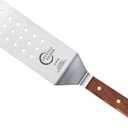 Mercer Culinary Praxis Rosewood Handle Perforated Turner, 8 Inch x 3 Inch
