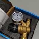 Boltigen RV Water Pressure Regulator with Gauge, Adjustable Handle Water Pressure Regulator for RV Camper, Lead-Free Brass Water Pressure Reducer for RV, Fit for RV Travel Trailer Water Hose Adjust