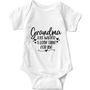 listery Grandma Bodysuit For Baby Boy Girl Grandmas Newborn My Grandma Loves Me Baby Clothes