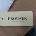 Ekouaer Women's Long Sleeve Shirts 3 Packs Henley Button Down Tops Ribbed Slim Fit Base Layer Soft Thermal Tee, XL