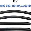 Window Visors Rain Guards Shield for 2003-2007 Honda Accord, Out-Channel Window Vent Wind Deflectors Visors Shades for Honda Accord 03 04 05 06 07