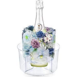 Ice Molds, Ice Bucket, Ice Mold Wine Bottle Chiller, DIY Champagne Cocktails Clear Bucket Freezer Chiller, Any Floral or Fruits Decoration for Party, Wedding and Celebration, Beautiful with Creative