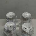 Pack of 4 Metal Flower Vase, Galvanized Metal Milk Can, French Rustic Milk Jug Planter, Farmhouse Decorative Flower Vase, Farmhouse Metal Vases for Home, Fireplace, Cabinet, Bathroom Decor