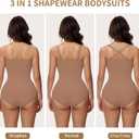 Women's Strapless Shapewear Bodysuit Seamless Tummy Control Triangle Body Shaper Removable Straps Summer Tube Tops (Beige, S)