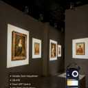 Glendan LED Picture Light: Adjustable Aperture with Zoomable Projection 27006500K High CRI Flicker-Free Smart Control Perfect Art Light for Artwork in Museums and Galleries