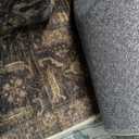 2'6x12 Washable Runner Rug for Hallway Kitchen Vintage Brown Non Slip Low Pile Carpet Traditional Retro Soft Throw Rug for Bathroom Bedroom Entryway Indoor Entrance