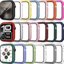 20 Pack Case for Apple Watch Series 11/10 42mm with Tempered Glass Screen Protector, Shockproof Hard PC Protective Cover, All-Around Bumper Compatible with iWatch S11/10 42mm