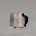 Recoppa Compatible for Apple Watch Band Scrunchie 38mm 40mm 41mm 42mm 44mm 45mm 46mm Cute Printed Elastic Solo Loop Bands Women Bracelet Strap for iWatch Series 11 10 9 8 7 6 5 4 3 2 1 SE, 4 Packs