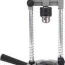 Portable Drill Press, Precision Drilling Jig Attachment with Chuck for Straight or Angled Holes, 1.5-13MM Clamp Range, 38-43MM Stand Hole, Adjustable Depth Stop, Spring-Load